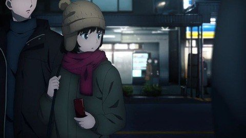 雨の夜のコンビニ